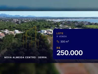 Lote/Terreno à venda, 300m² no Nova Almeida Centro, Serra