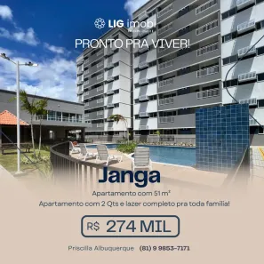 Apartamento com 2 Quartos à venda, 51m² no Janga, Paulista