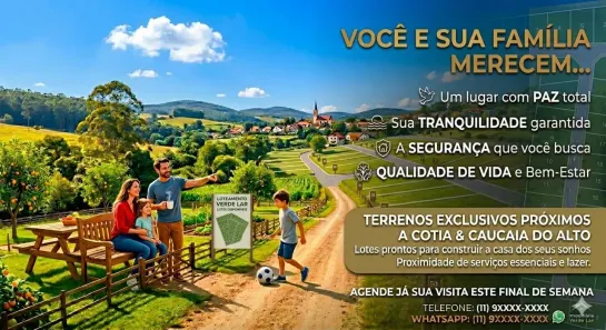 Lote/Terreno à venda, 500m² no Centro (Caucaia do Alto), Cotia