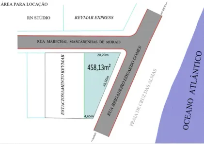 Lote/Terreno para alugar, 458m² no Cruz das Almas, Maceió