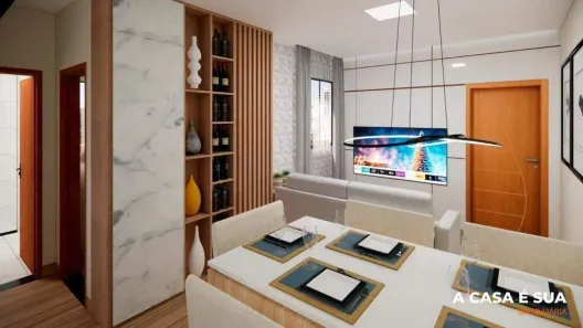 Apartamento com 2 Quartos à venda, 46m² no Arvoredo, Contagem