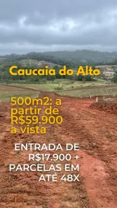 Lote/Terreno à venda, 500m² no Altos de Caucaia (Caucaia do Alto), Cotia
