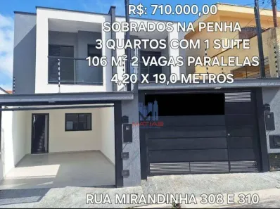 Sobrado com 3 Quartos à venda, 110m² no Penha de França, São Paulo