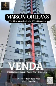 Apartamento com 4 Quartos à venda, 146m² no Nazaré, Belém