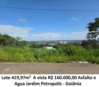 Lote/Terreno à venda, 419m² no Jardim Novo Petrópolis, Goiânia