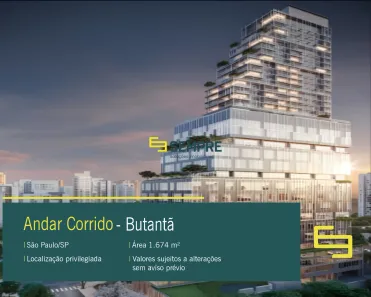 Imóvel Comercial para alugar, 1675m² no Butantã, São Paulo