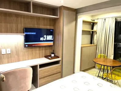 Apartamento com 1 Quarto para alugar, 25m² no Santo Amaro, São Paulo