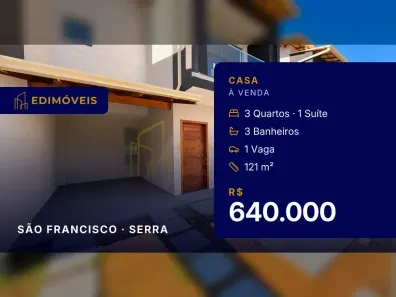 Casa com 3 Quartos à venda, 121m² no São Francisco, Serra