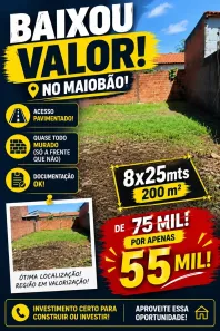 Lote/Terreno à venda, 200m² no Maiobão, Paço do Lumiar