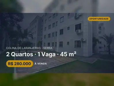 Apartamento com 2 Quartos à venda, 45m² no Colina de Laranjeiras, Serra