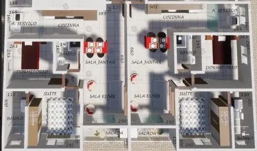 Apartamento com 2 Quartos à venda, 55m² no Jardim Anchieta, Mauá
