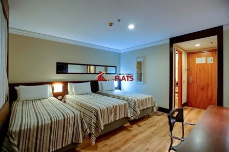 Flat com 1 Quarto para alugar, 28m² no Campo Belo, São Paulo