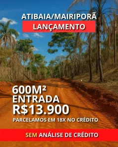 Lote/Terreno à venda, 600m² no Jundiaizinho (Terra Preta), Mairiporã