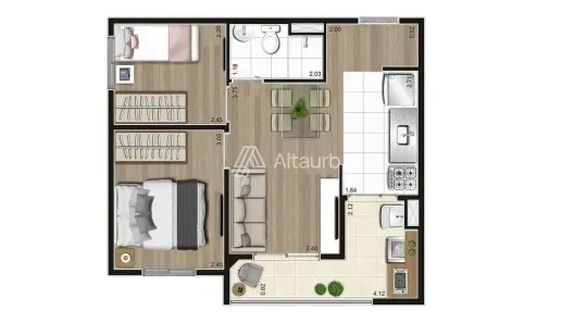 Apartamento com 2 Quartos à venda, 42m² no Vila Isa, São Paulo