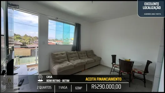 Casa com 2 Quartos à venda, 60m² no Bom Retiro, Betim