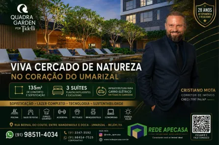 Apartamento com 3 Quartos à venda, 135m² no Umarizal, Belém