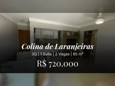 Apartamento com 3 Quartos à venda, 85m² no Colina de Laranjeiras, Serra