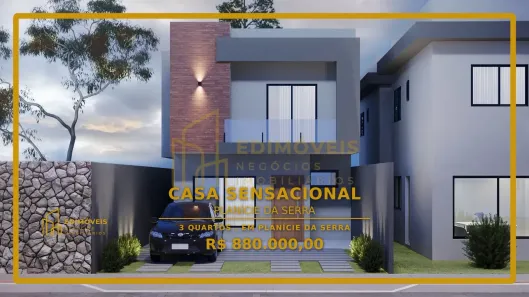 Casa com 3 Quartos à venda, 136m² no Planície da Serra, Serra