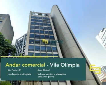 Imóvel Comercial para alugar, 286m² no Vila Olímpia, São Paulo