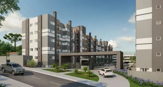 Apartamento com 2 Quartos para alugar, 43m² no Boneca do Iguaçu, São José dos Pinhais