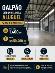 Galpão/Depósito/Armazém para alugar, 1400m² no Distrito Industrial I, Manaus