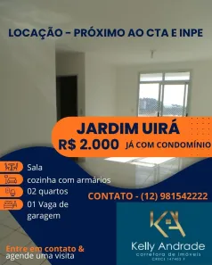 Apartamento com 2 Quartos para alugar, 60m² no Jardim Colorado, São José dos Campos