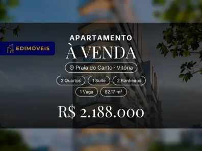 Apartamento com 2 Quartos à venda, 82m² no Praia do Canto, Vitória