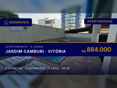 Apartamento com 3 Quartos à venda, 80m² no Jardim Camburi, Vitória