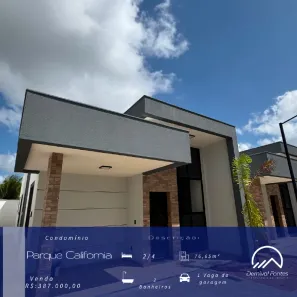 Casa com 2 Quartos à venda, 77m² no Parque das Árvores, Parnamirim