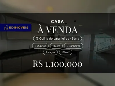 Casa com 3 Quartos à venda, 130m² no Colina de Laranjeiras, Serra
