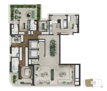 Apartamento com 4 Quartos à venda, 246m² no Pinheiros, São Paulo