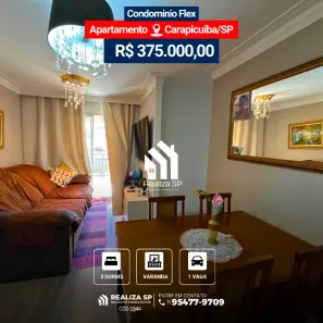 Apartamento com 3 Quartos à venda, 66m² no Vila da Oportunidade, Carapicuíba