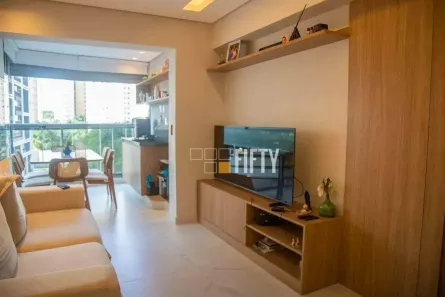 Apartamento com 1 Quarto à venda, 50m² no Santo Amaro, São Paulo