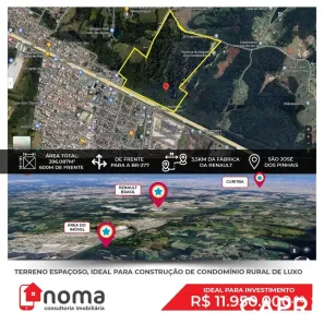 à venda, 396088m² no Águas Belas, São José dos Pinhais