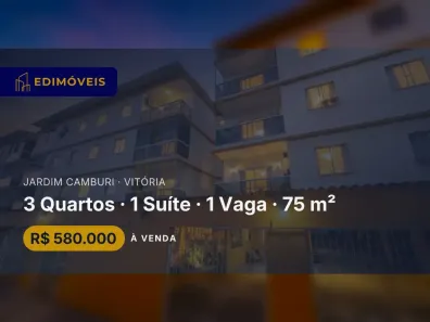 Apartamento com 3 Quartos à venda, 75m² no Jardim Camburi, Vitória