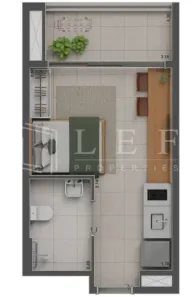 Apartamento com 1 Quarto à venda, 22m² no Cidade Monções, São Paulo