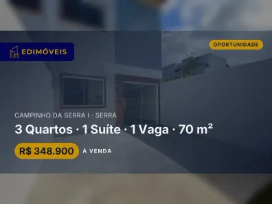 Casa com 3 Quartos à venda, 70m² no Campinho da Serra I, Serra