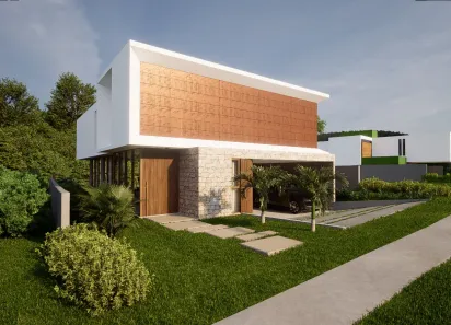 Casa de Condomínio com 4 Quartos à venda, 290m² no Gleba B, Camaçari