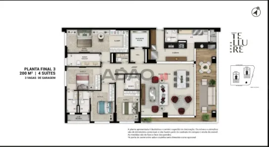 Apartamento com 4 Quartos à venda, 199m² no Serrinha, Goiânia