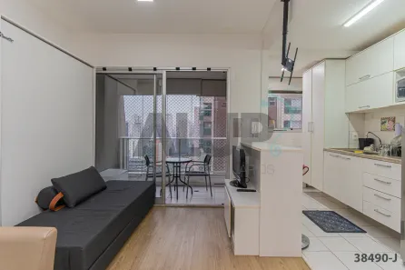 Apartamento com 1 Quarto para venda ou aluguel, 33m² no Cidade Monções, São Paulo