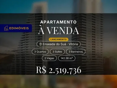 Apartamento com 3 Quartos à venda, 142m² no Enseada do Suá, Vitória