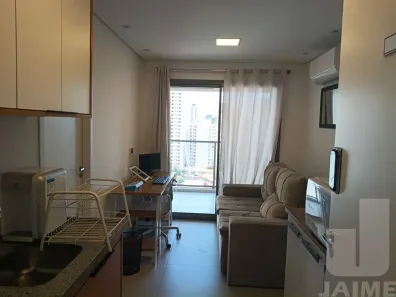 Apartamento com 1 Quarto para alugar, 33m² no Santo Amaro, São Paulo