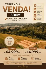Lote/Terreno à venda, 500m² no Centro (Caucaia do Alto), Cotia