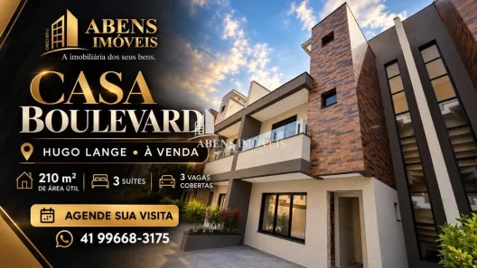 Casa com 3 Quartos à venda, 210m² no Hugo Lange, Curitiba