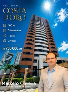 Apartamento com 3 Quartos à venda, 100m² no Barro Vermelho, Natal