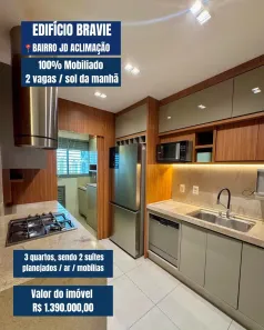 Apartamento com 3 Quartos à venda, 105m² no Jardim Aclimação, Cuiabá
