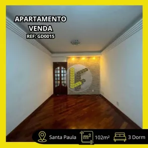 Apartamento com 3 Quartos à venda, 102m² no Santa Paula, São Caetano do Sul
