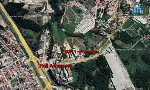 Lote/Terreno à venda, 8411m² no Residencial Aziz Louveira, Louveira