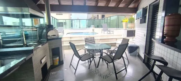 Cobertura com 3 Quartos para alugar, 260m² no Pitangueiras, Guarujá