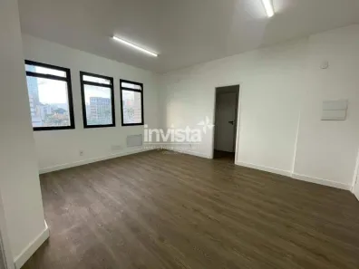 Sala Comercial para alugar, 68m² no Gonzaga, Santos
